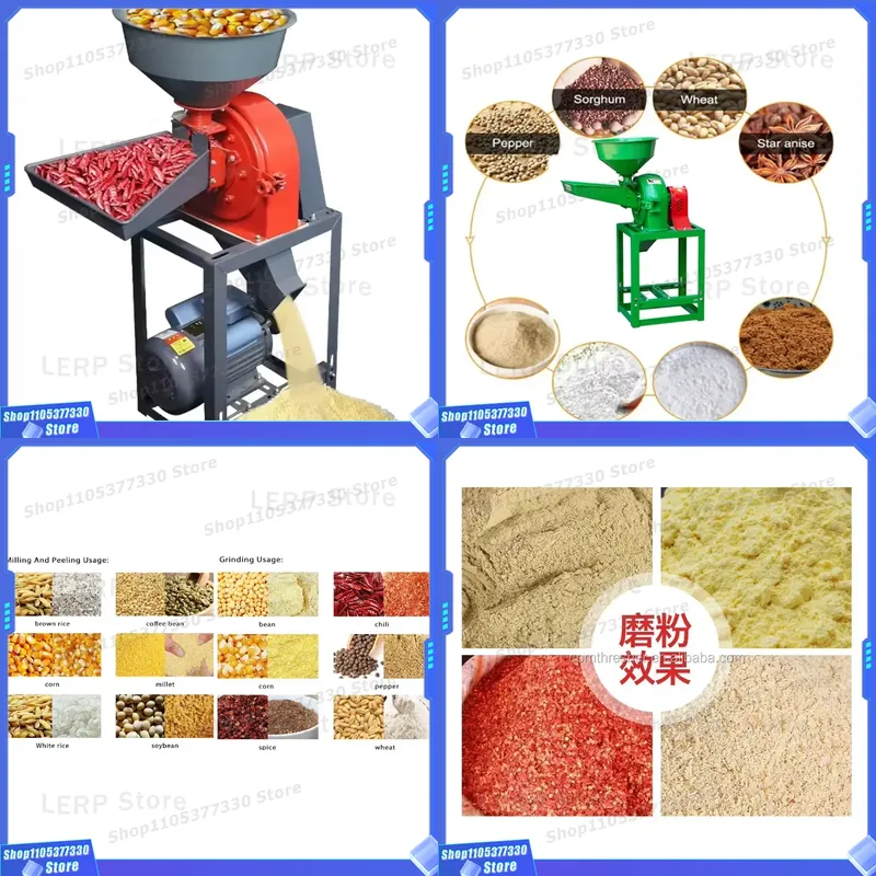 Grain Mill Grinder Hand Crank - Evrensel Mısır Tahıl Öğütücü, Buğday, Fasulye,
