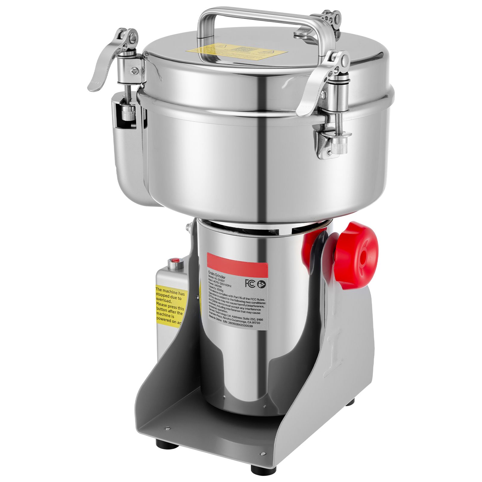 Corn Grinder Machine Electric - 2500g Elektrikli Tahıl Öğütücü, 3400W 32000RPM