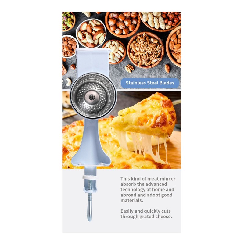 Grain Mill Grinder Hand Crank - ABUD-Kahve Buğday Baharatları Kuruyemişler İçin Manuel