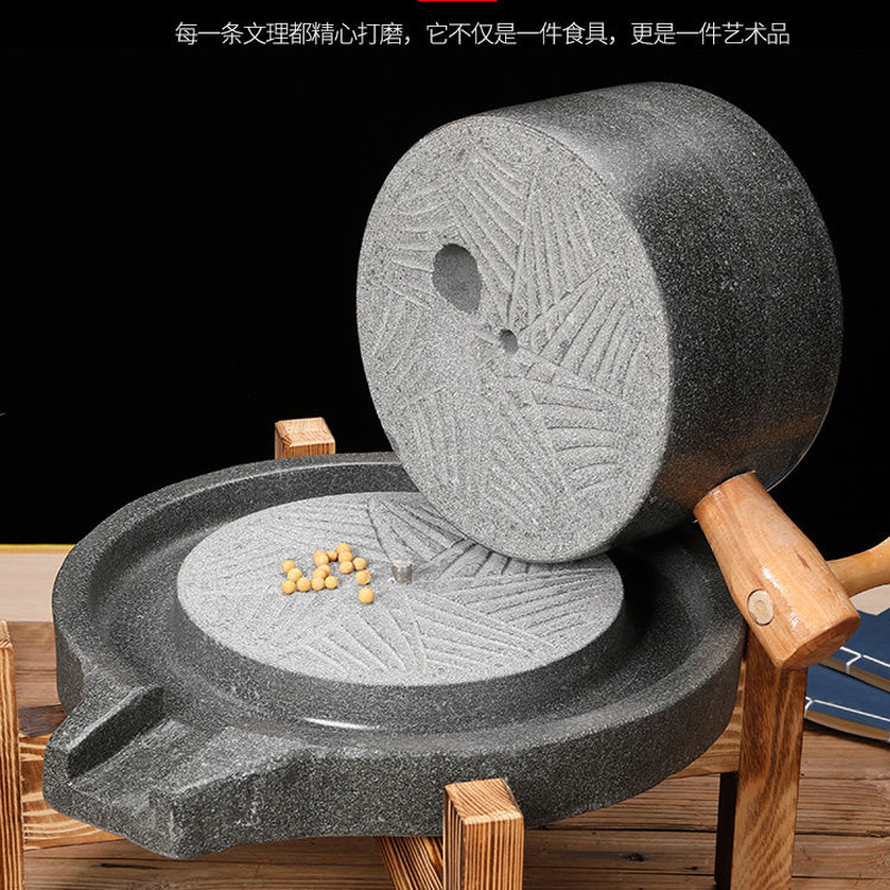 Flour Mill Grinder Stone Burr - El yontulmuş taş değirmeni değirmeni un