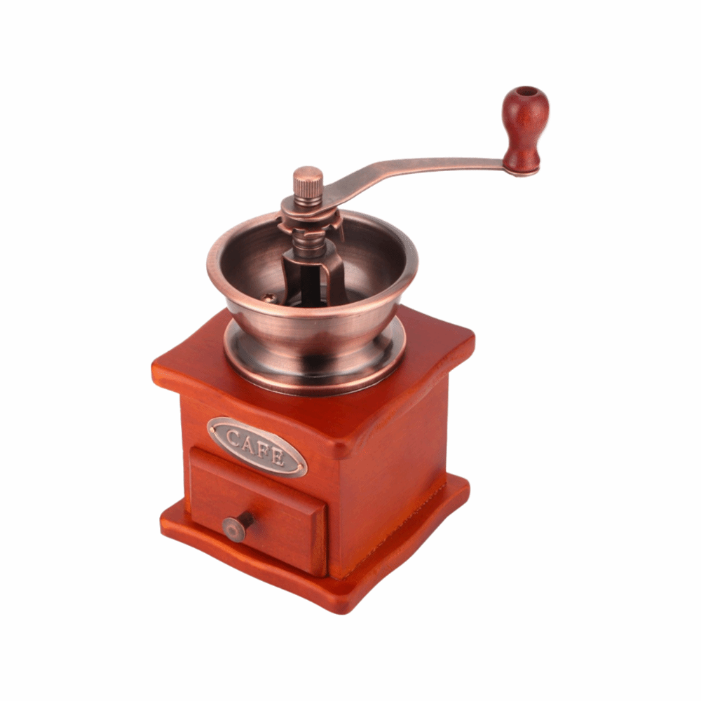 Grain Mill Grinder Hand Crank - Vintage Tarzı, Manuel Kahve Öğütücü, Çekmeceli