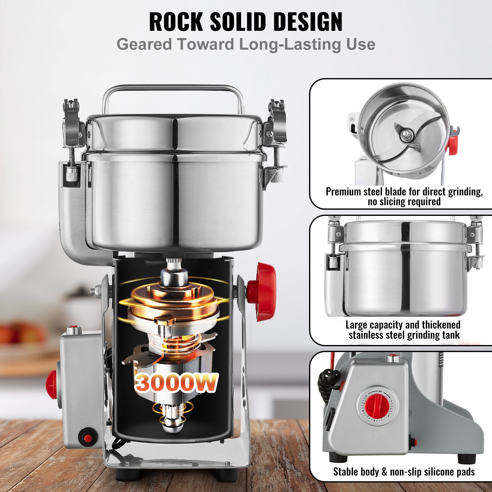 1000g Elektrikli Tahıl Değirme - Spice Grinder Machine Commercial 1000G incelemesi ve fiyatı