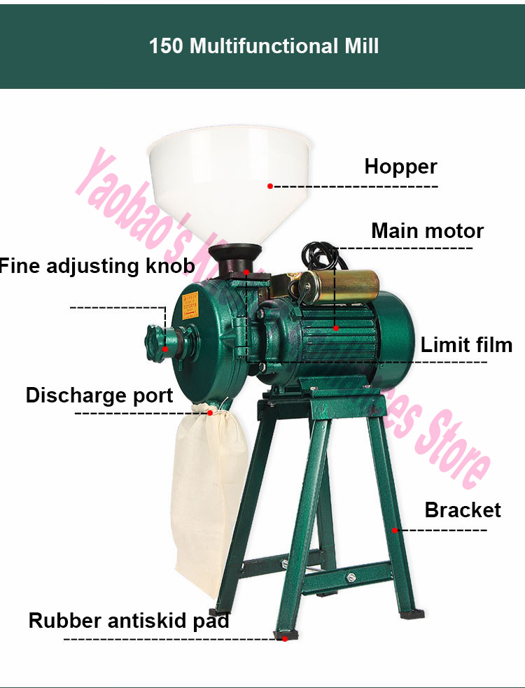 Profesyonel Islak ve Kuru Tahı - Electric Grain Mill 2500W incelemesi ve fiyatı