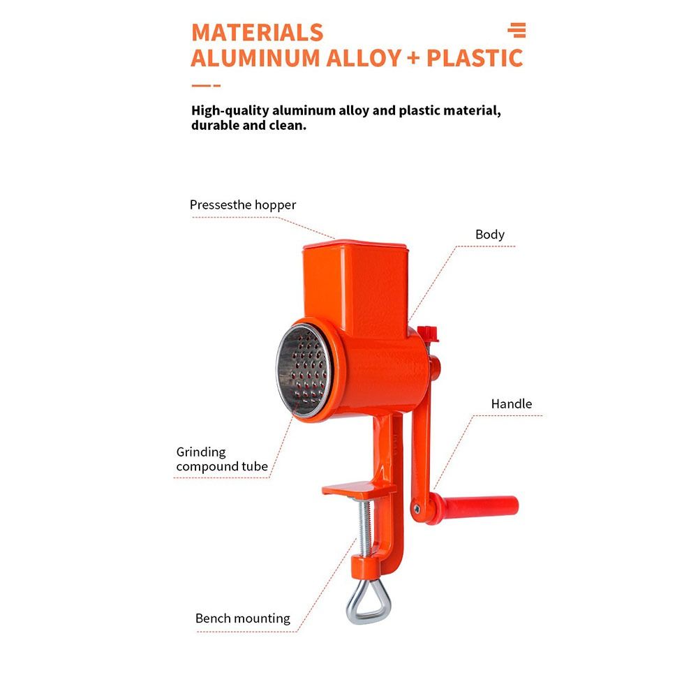 Paslanmaz Bıçaklı El Kranklı T - Grain Mill Grinder Hand Crank incelemesi ve fiyatı
