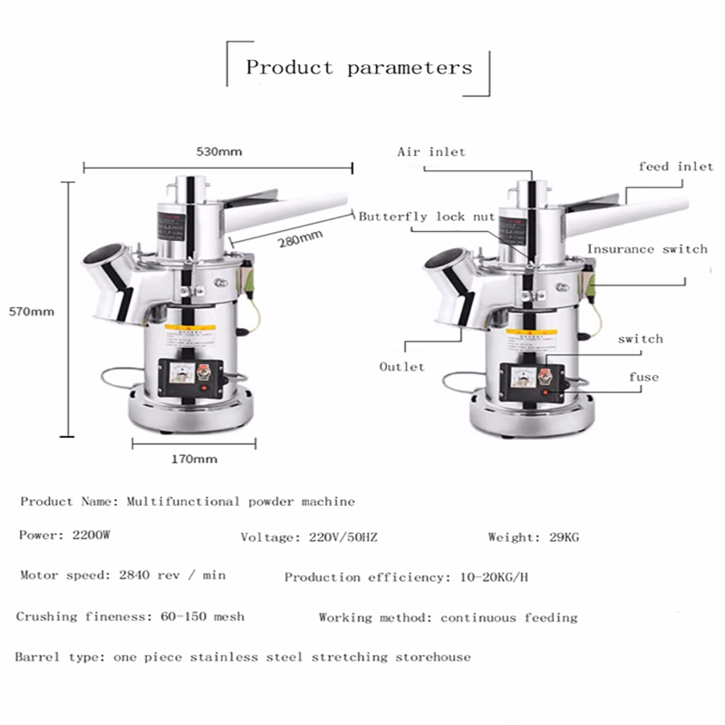 Ticari Amaçlı Kurutulmuş Otlar - Herb Grinder Machine Commercial incelemesi ve fiyatı