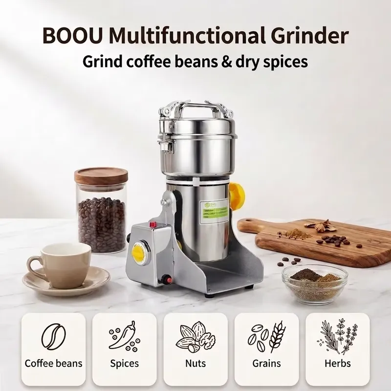 Boou Yüksek Performanslı Mouli - Dry Grain Grinder Stainless Steel incelemesi ve fiyatı