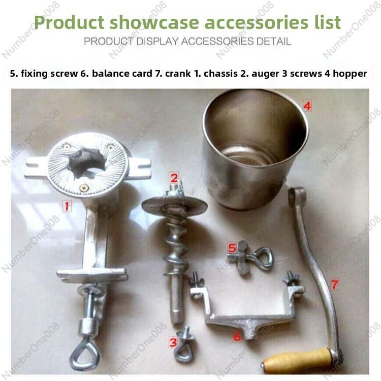 Kalay Kaplı Dökme Demir Tahıl  - Grain Mill Grinder Hand Crank incelemesi ve fiyatı